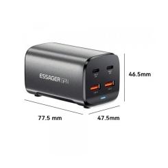 Зарядное устройство Essager 2xUSB-C + 2xUSB 67W GaN Фото 6