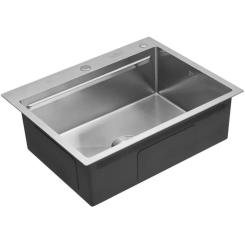 Мойка кухонная Kroner KRPGeburstet-6350HM Фото 2