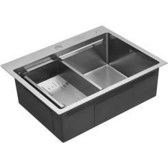 Мойка кухонная Kroner KRPGeburstet-6350HM Фото 4