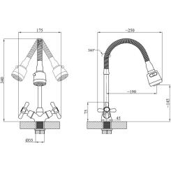 Смеситель Agua Toledo-C039 Фото 5