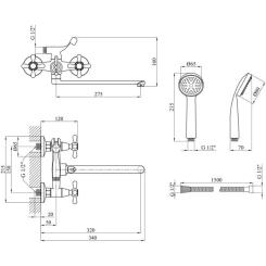Смеситель Agua Toledo-C074 Фото 5
