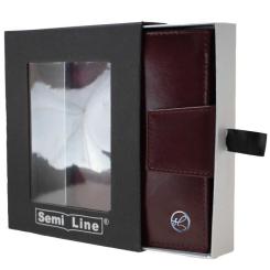 Кошелек Semi Line RFID Dark Red Фото 3
