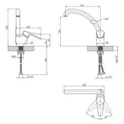 Смеситель Kroner Elbe-C032 Фото 6