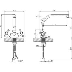 Смеситель Kroner Rhein-C033 Фото 6