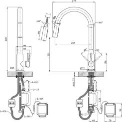 Смеситель Kroner Klassisch-PVD03916S Фото 9