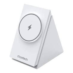Зарядное устройство Choetech Wireless magnetic 3-in-1 15W white Фото