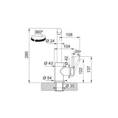 Смеситель Franke Lina L Pull Out Фото 2
