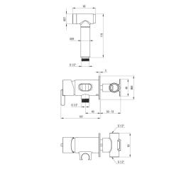 Смеситель Deante Silia з гігєнічним душем Фото 1