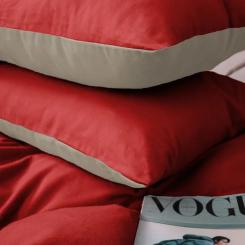 Постельное белье MirSon 004-009 Cappuchino/Red Фланель 2x143x210 Сімейний Фото 6