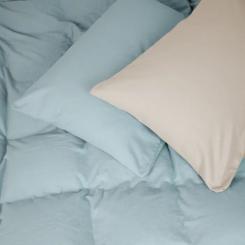 Постельное белье MirSon 007-006 Milk/Menthol Фланель 2x143x210 Семейный Фото