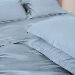 Постельное белье MirSon Tencel №04 Blue 2x160x220 Семейный Евро Фото 6