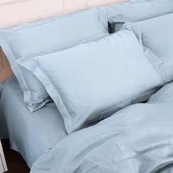 Постельное белье MirSon Tencel №04 Blue 2x160x220 Семейный Евро Фото 7