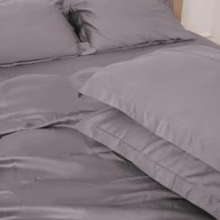 Постельное белье MirSon Tencel №06 Gray 143х210 полуторный Фото 2