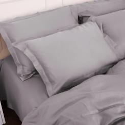 Постельное белье MirSon Tencel №06 Gray 143х210 полуторный Фото 4