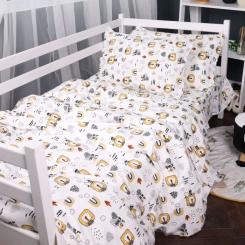 Постельное белье MirSon 014 Lion Фланель 175х210 двуспальный Фото 2