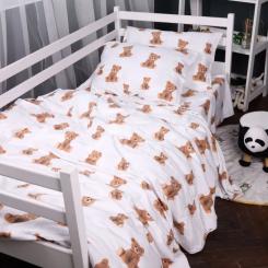 Постельное белье MirSon 017 Teddy Фланель 200x220 Евро Фото 1