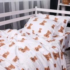 Постельное белье MirSon 017 Teddy Фланель 200x220 Евро Фото 2