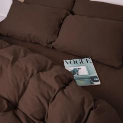 Постельное белье MirSon 003 Brown Фланель 175х210 Двуспальный Фото 10
