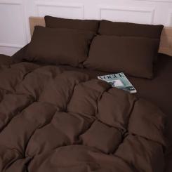 Постельное белье MirSon 003 Brown Фланель 175х210 Двуспальный Фото 11