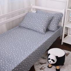 Постельное белье MirSon 012 Grey Stars Фланель 175х210 Двуспальный Фото 9