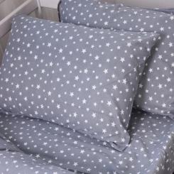 Постельное белье MirSon 012 Grey Stars Фланель 175х210 Двуспальный Фото 7