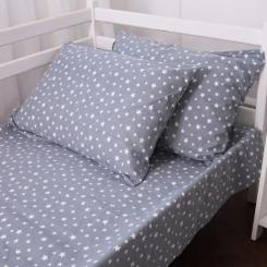 Постельное белье MirSon 012 Grey Stars Фланель 175х210 Двуспальный Фото 8