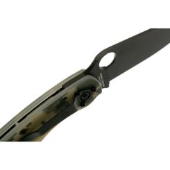 Нож Spyderco Military Black Blade camo Фото 3