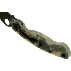 Нож Spyderco Military Black Blade camo Фото 5