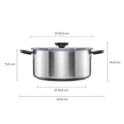 Кастрюля Fiskars Functional Form з кришкою 5 л Фото 4