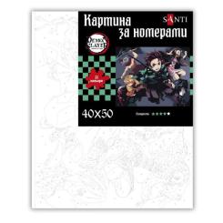 Картина по номерам Santi Demon Slayer Heroes 40х50 см Фото 1