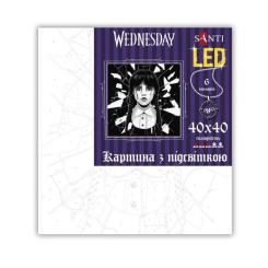 Картина по номерам Santi Wednesday. Gift 40х40см LED підсвітка Фото 1