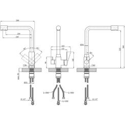 Смеситель Kroner Kubus-SCH03810 Фото 8