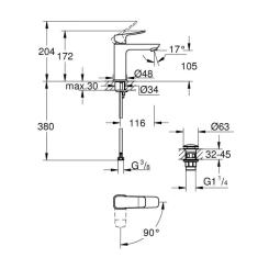 Смеситель Grohe QuickFix 1018362430 Фото 4
