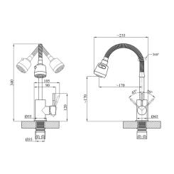 Смеситель Agua Acero-INOX035-2 Фото 9