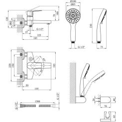 Смеситель Kroner Enzo-C060 Фото 6