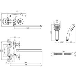 Смеситель Kroner Royce-C070 Фото 7