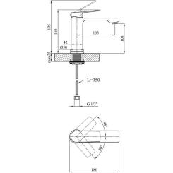 Душевой гарнитур Kroner Makon-C060 + змішувач Makon-C030-T+ змішувач Makon Фото 9