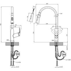 Смеситель Kroner Graz-GRP030-T + змішувач Graz-GRP010 Фото 10