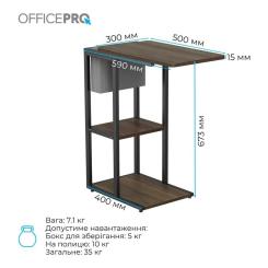 Приставной стол OfficePro з місцем для зберігання SD175DW Фото 8