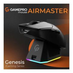 Мышка GamePro Genesis Airmaster Wireless/Bluetooth/USB Black Фото 7