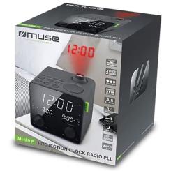 Настольные часы Muse Радіо-годинник з USB та проекцією Фото 3