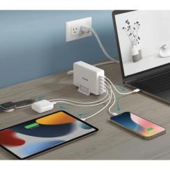 Зарядное устройство D-Link 4xUSB-C + 1xUSB PD240W GaN white Фото 6