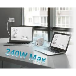 Зарядное устройство D-Link 4xUSB-C + 1xUSB PD240W GaN white Фото 7