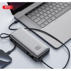 Батарея универсальная XO 20000mAh 130W, PD, QC Фото 5