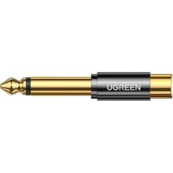 Переходник Ugreen 6.35mm M to RCA F AV169 black Фото 1