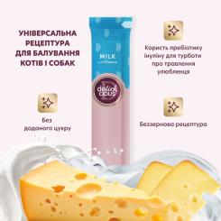 Лакомство для собак Delickcious молоко з сиром 4х15 г Фото 3