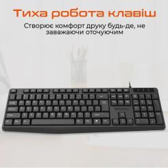 Клавиатура Meetion K200 USB UA Black Фото 3