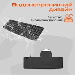 Клавиатура Meetion K200 USB UA Black Фото 5