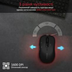 Мышка Promate Slider Wireless Black Фото 2