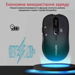 Мышка Promate Slider Wireless Black Фото 3